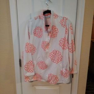 Lightweight French Terry Mock Neck Zip Top/Jacket